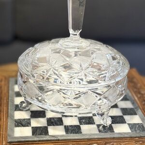 Elegant Crystal Candy Dish